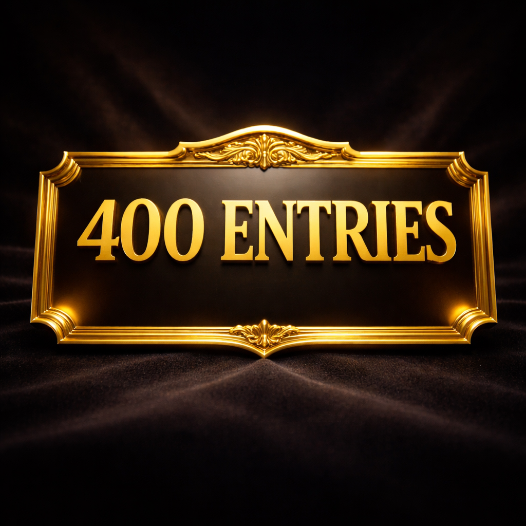 VIP Entry Pack (400 Entries) Maximum Odds