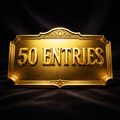 Gold Entry Pack - 50 Entries Best Value